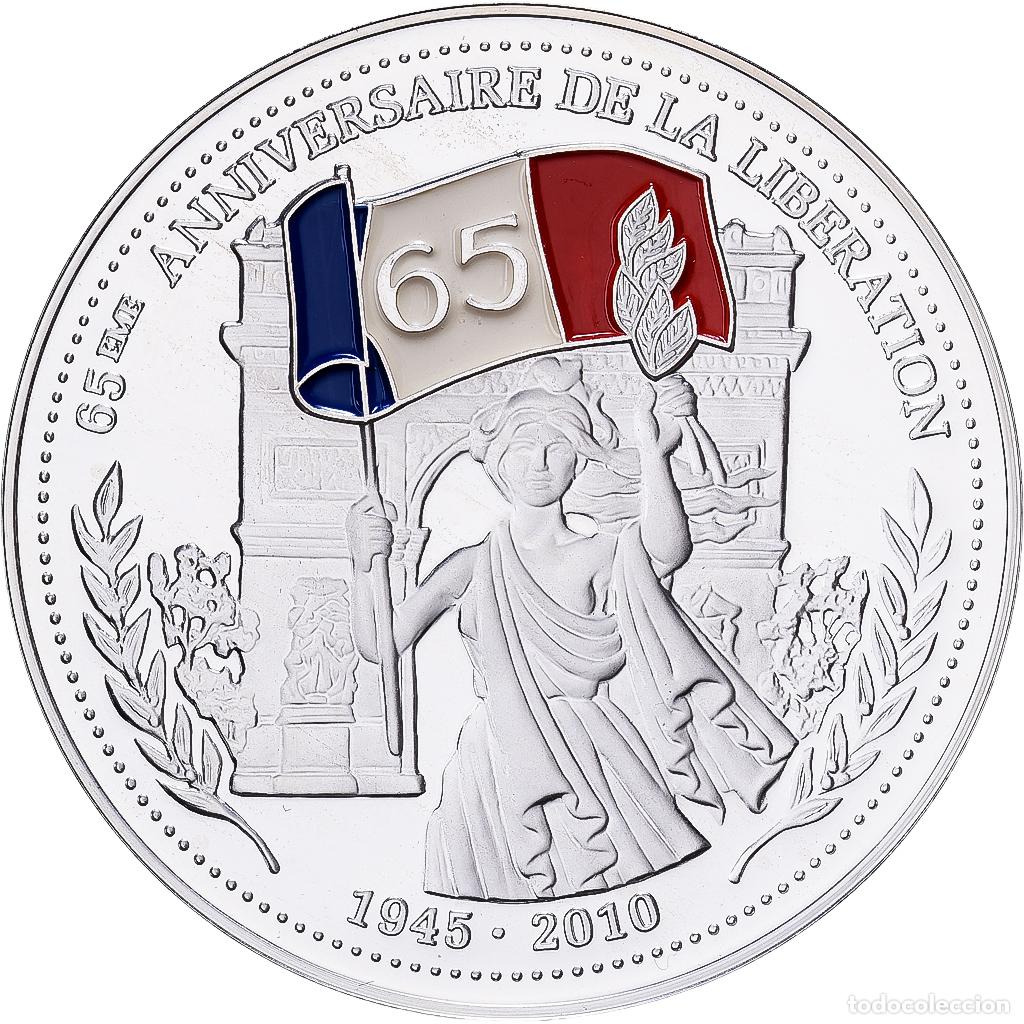 Medallas hist&oacute;ricas: [#1529996] Francia, medalla, 65&egrave;me Anniversaire de la Lib&eacute;ration, Plata, FDC