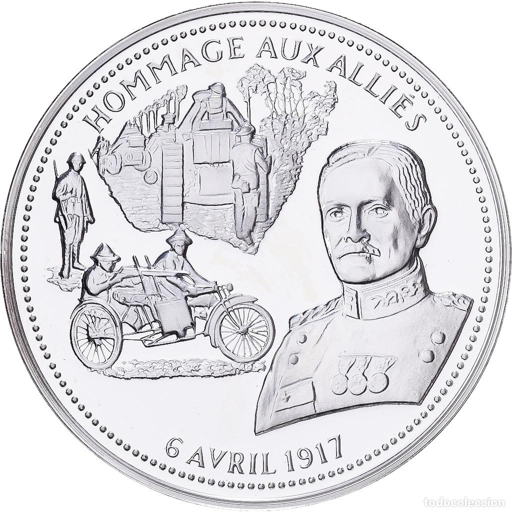 Medallas hist&oacute;ricas: [#1529992] Francia, medalla, Hommage aux alli&eacute;s, Plata, FDC