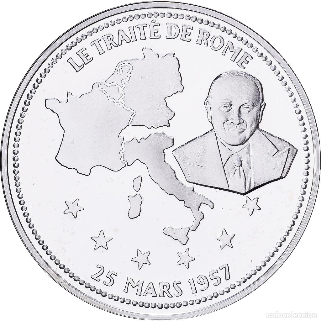 Medallas hist&oacute;ricas: [#1529999] Francia, medalla, Le Trait&eacute; de Rome, Plata, FDC