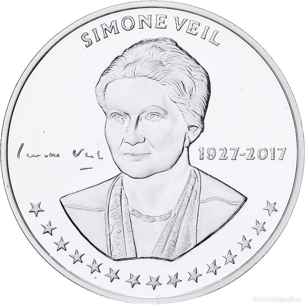 Medallas hist&oacute;ricas: [#1529998] Francia, medalla, Simone Veil, Plata, FDC