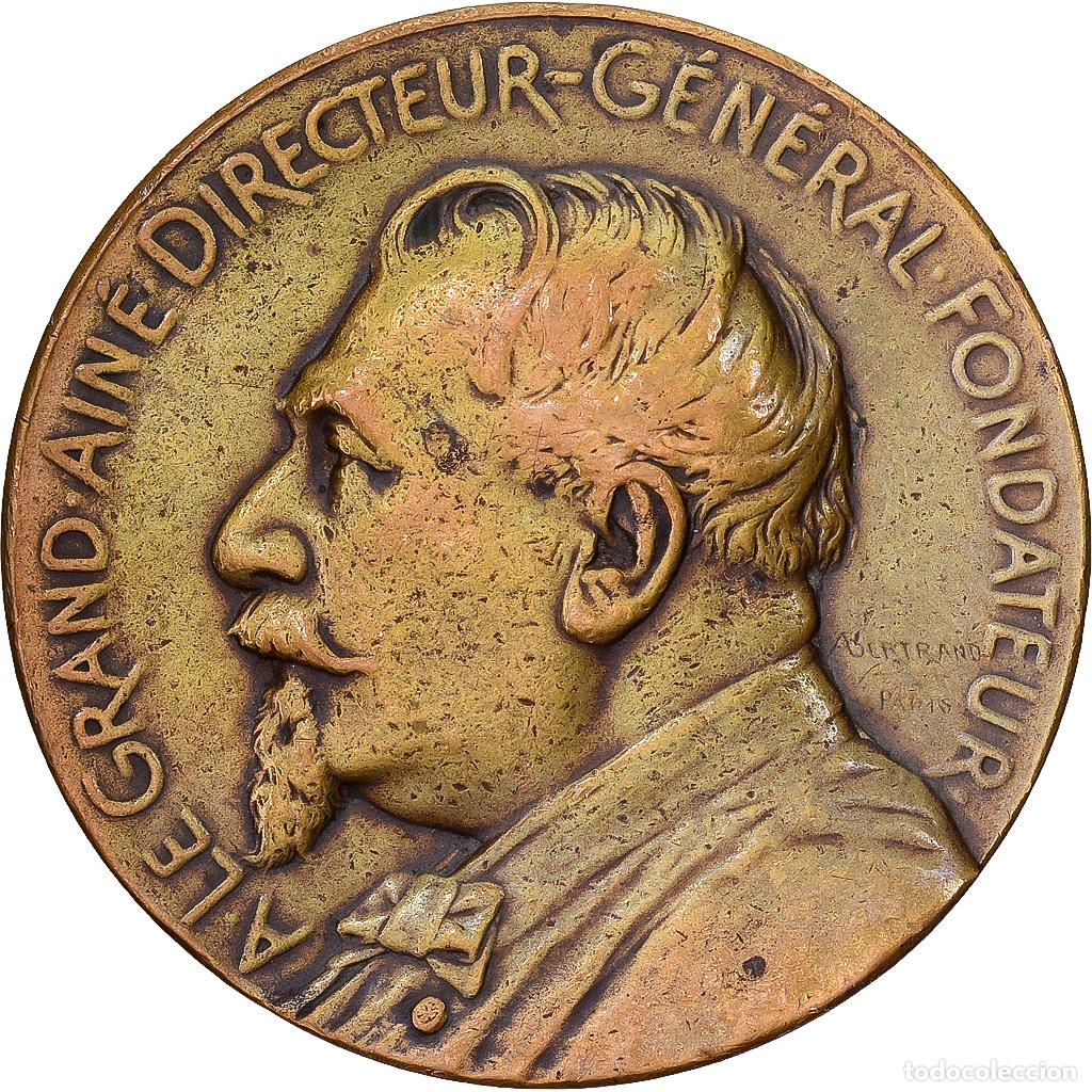 Medallas hist&oacute;ricas: [#1529454] Francia, medalla, Distillerie de la B&eacute;n&eacute;dictine, Abbaye de F&eacute;camp, 1969