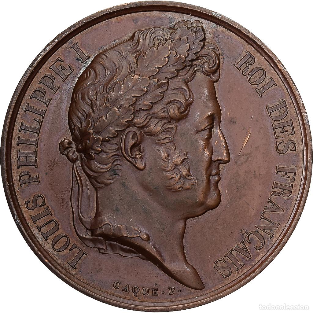 Medallas hist&oacute;ricas: [#1529461] Francia, medalla, Louis-Philippe Ier, Bronce, Caqu&eacute;, MBC+