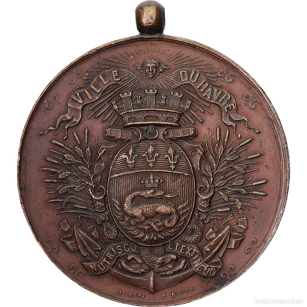 Medallas hist&oacute;ricas: [#1529460] Francia, medalla, Conservatoire de Musique du Havre, 1886, Cobre, No&euml;l, MBC
