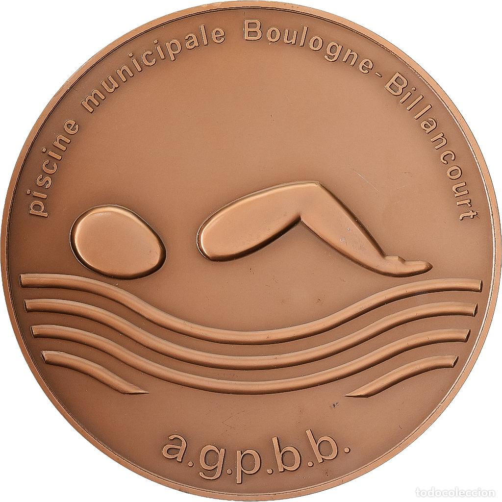 Medallas hist&oacute;ricas: [#1529472] Francia, medalla, Natation, Meeting International Arena, Boulogne-Billancourt