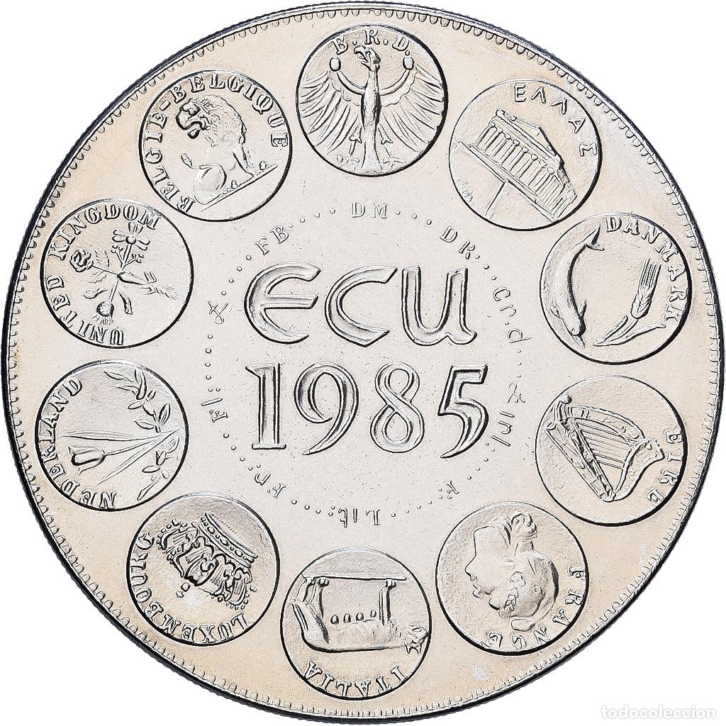 Medallas hist&oacute;ricas: [#1529699] Francia, medalla, Ecu Europa, Marianne, 1985, MDP, Cobre - n&iacute;quel, Rodier, FDC