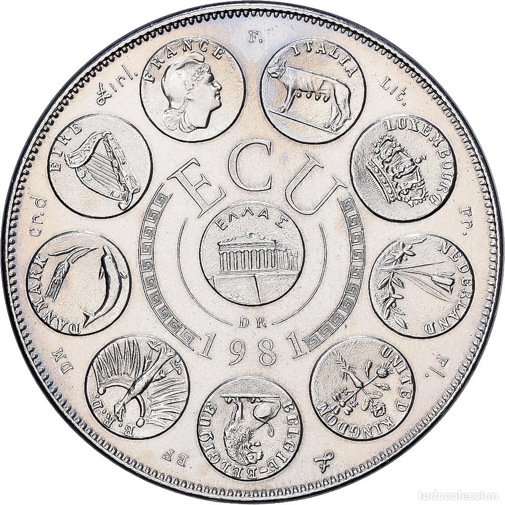 Medallas hist&oacute;ricas: [#1529697] Francia, medalla, Ecu Europa, Europe Assise, 1981, MDP, Cobre - n&iacute;quel, Rodier