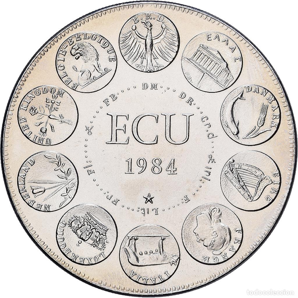 Medallas hist&oacute;ricas: [#1529694] Francia, medalla, Ecu Europa, Europe Assise, 1984, MDP, Cobre - n&iacute;quel, Rodier