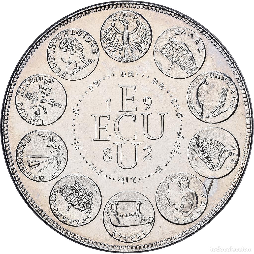 Medallas hist&oacute;ricas: [#1529693] Francia, medalla, Ecu Europa, Europe Assise, 1982, MDP, Cobre - n&iacute;quel, Rodier