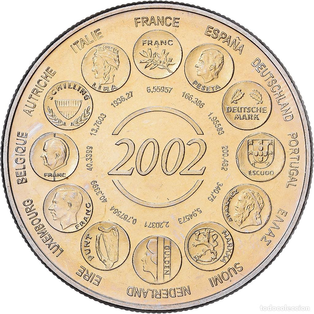Medallas hist&oacute;ricas: [#1529702] Francia, medalla, L'Europe, Naissance de l'Euro Fiduciaire, 2002, Cobre -
