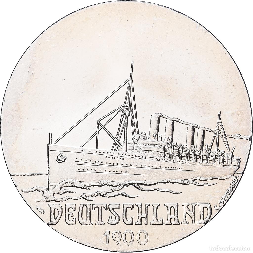 Medallas hist&oacute;ricas: [#1529708] Francia, medalla, Les Grands Transatlantiques, Deutschland, Cobre - n&iacute;quel, C.