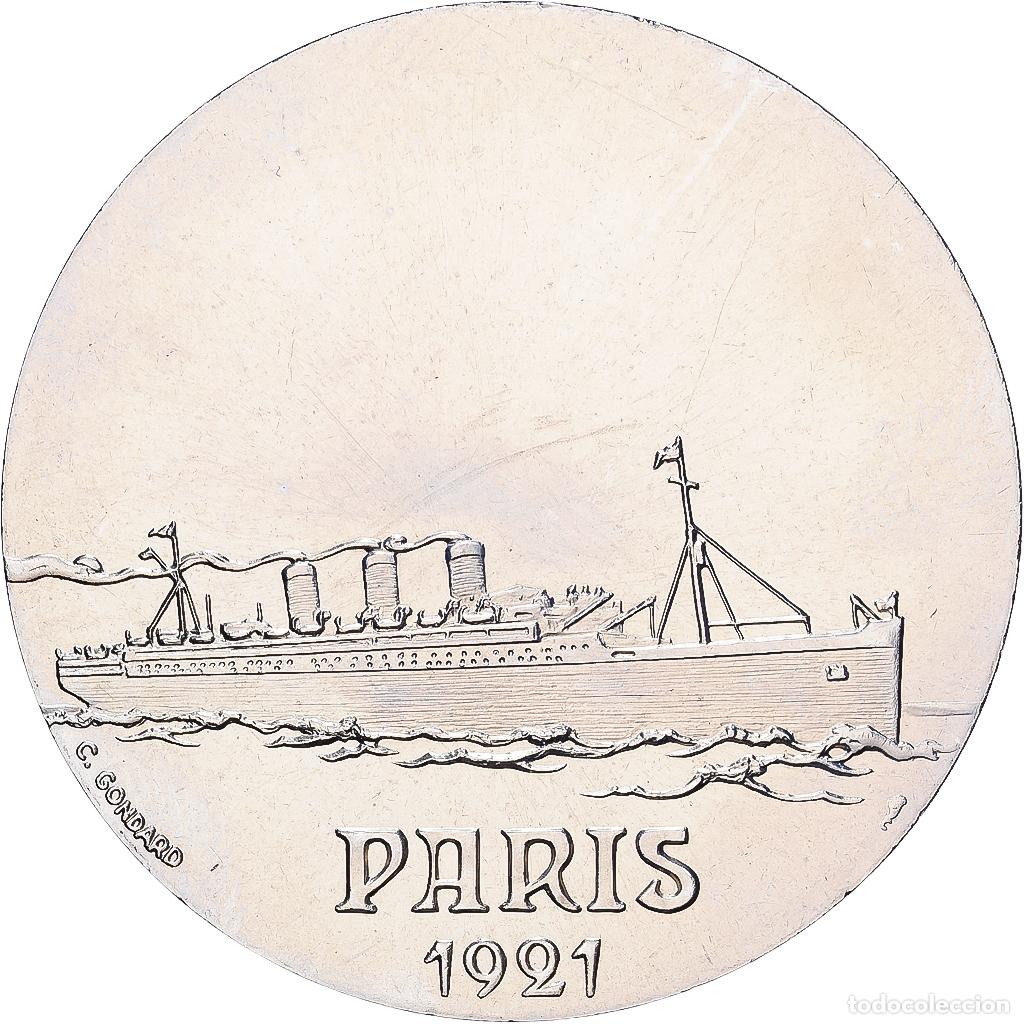 Medallas hist&oacute;ricas: [#1529709] Francia, medalla, Les Grands Transatlantiques, Paris, Cobre - n&iacute;quel, C.