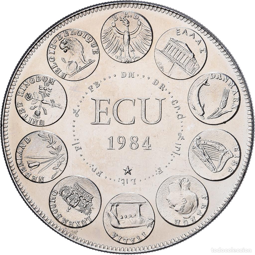 Medallas hist&oacute;ricas: [#1529726] Francia, medalla, Ecu Europa, Europe Assise, 1984, Cobre - n&iacute;quel, Rodier, FDC