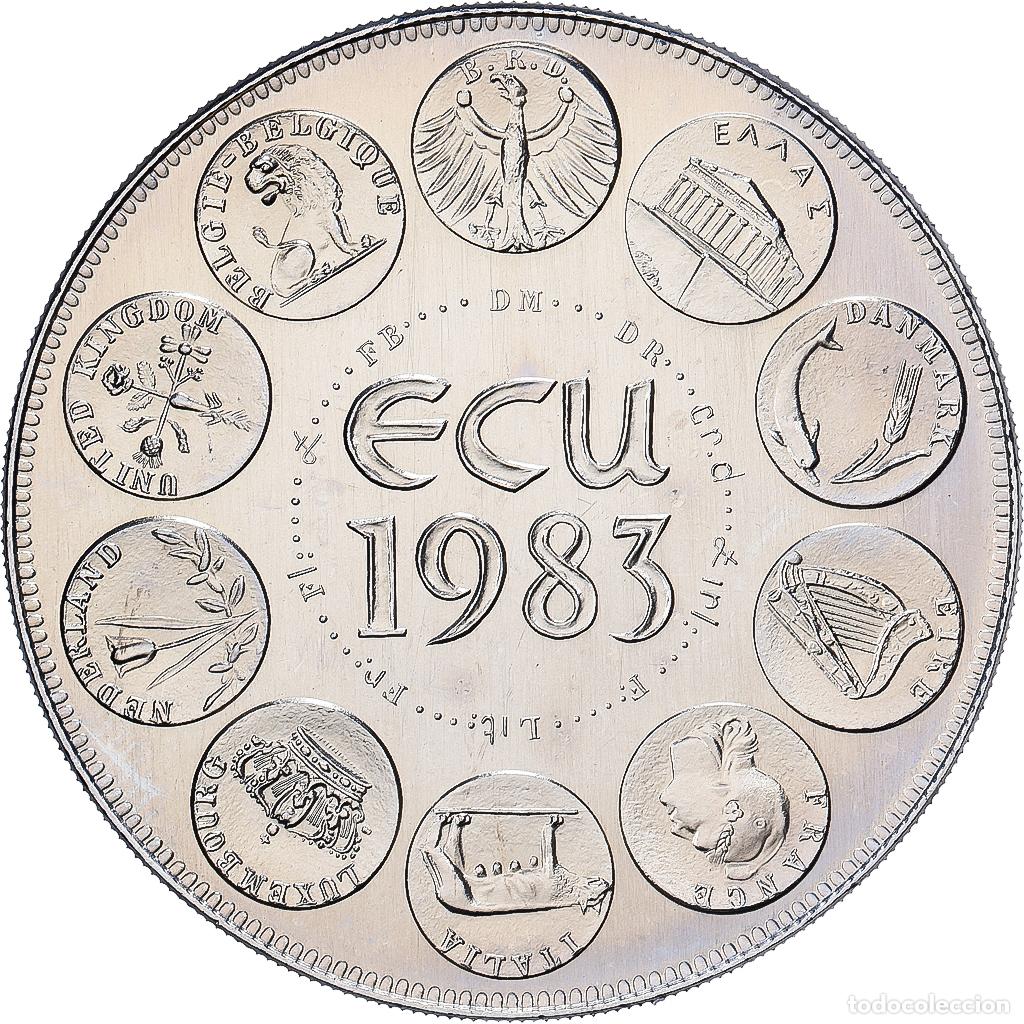 Medallas hist&oacute;ricas: [#1529727] Francia, medalla, Ecu Europa, Europe Assise, 1983, Cobre - n&iacute;quel, Rodier, FDC