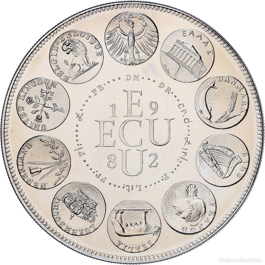 Medallas hist&oacute;ricas: [#1529728] Francia, medalla, Ecu Europa, Europe Assise, 1982, Cobre - n&iacute;quel, Rodier, FDC