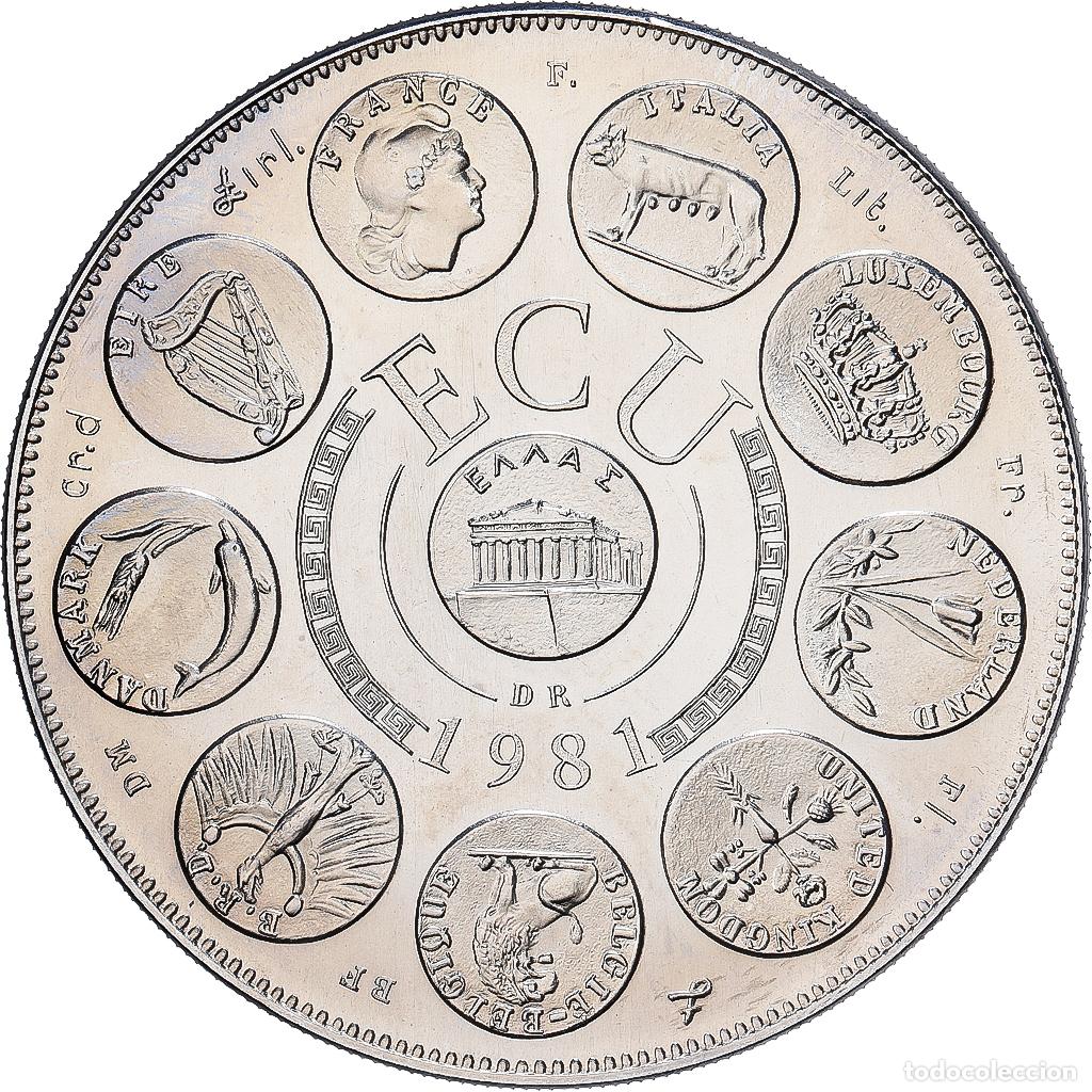 Medallas hist&oacute;ricas: [#1529729] Francia, medalla, Ecu Europa, Europe Assise, 1981, Cobre - n&iacute;quel, Rodier, FDC