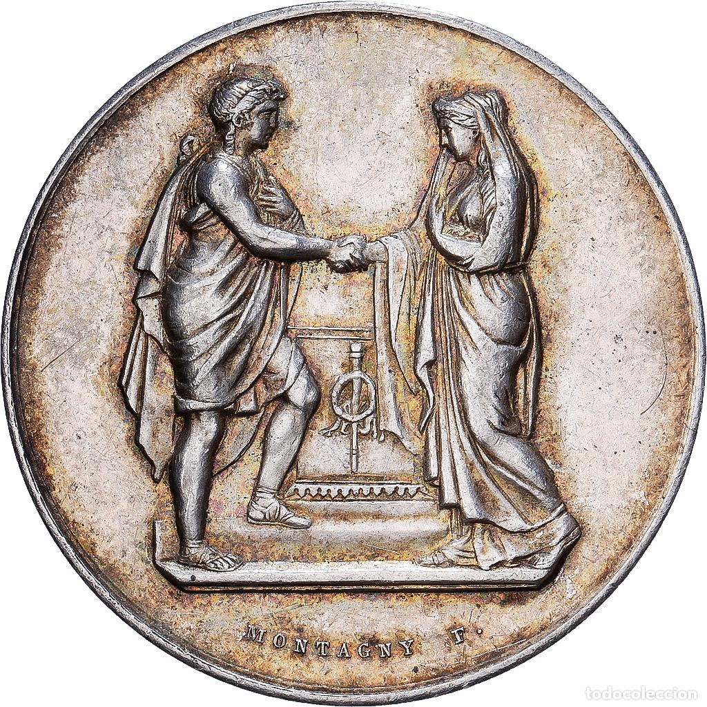 Medallas hist&oacute;ricas: [#1529733] Francia, medalla, Noces, Mariage, Religion, Plata, Montagny, EBC