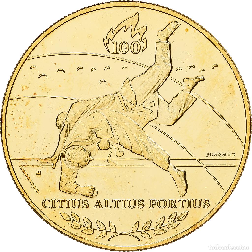 Medallas hist&oacute;ricas: [#1529774] Francia, medalla, Jeux Olympiques d'Atlanta, Judo, 1996, Cobre - n&iacute;quel dorado