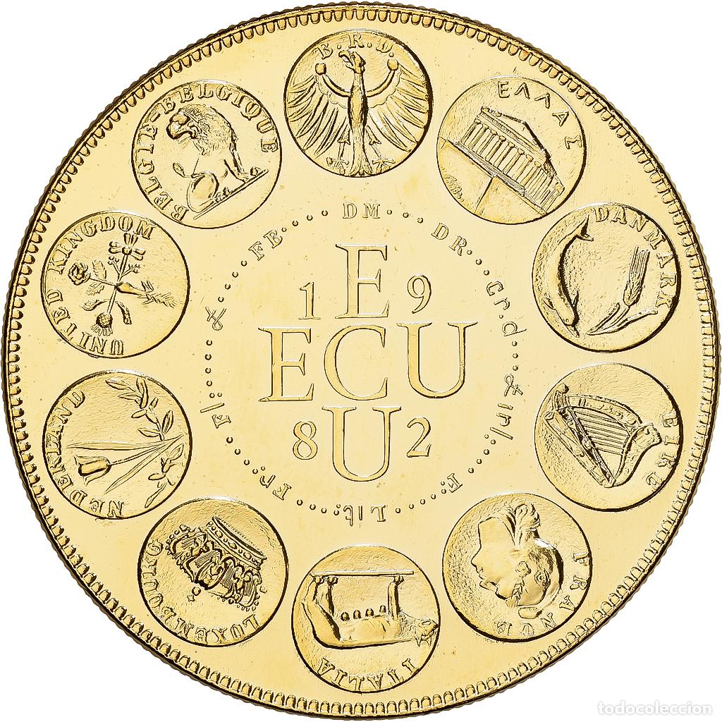 Medallas hist&oacute;ricas: [#1529787] Francia, medalla, Ecu Europa, Europe Assise, 1982, MDP, Cobre - n&iacute;quel dorado