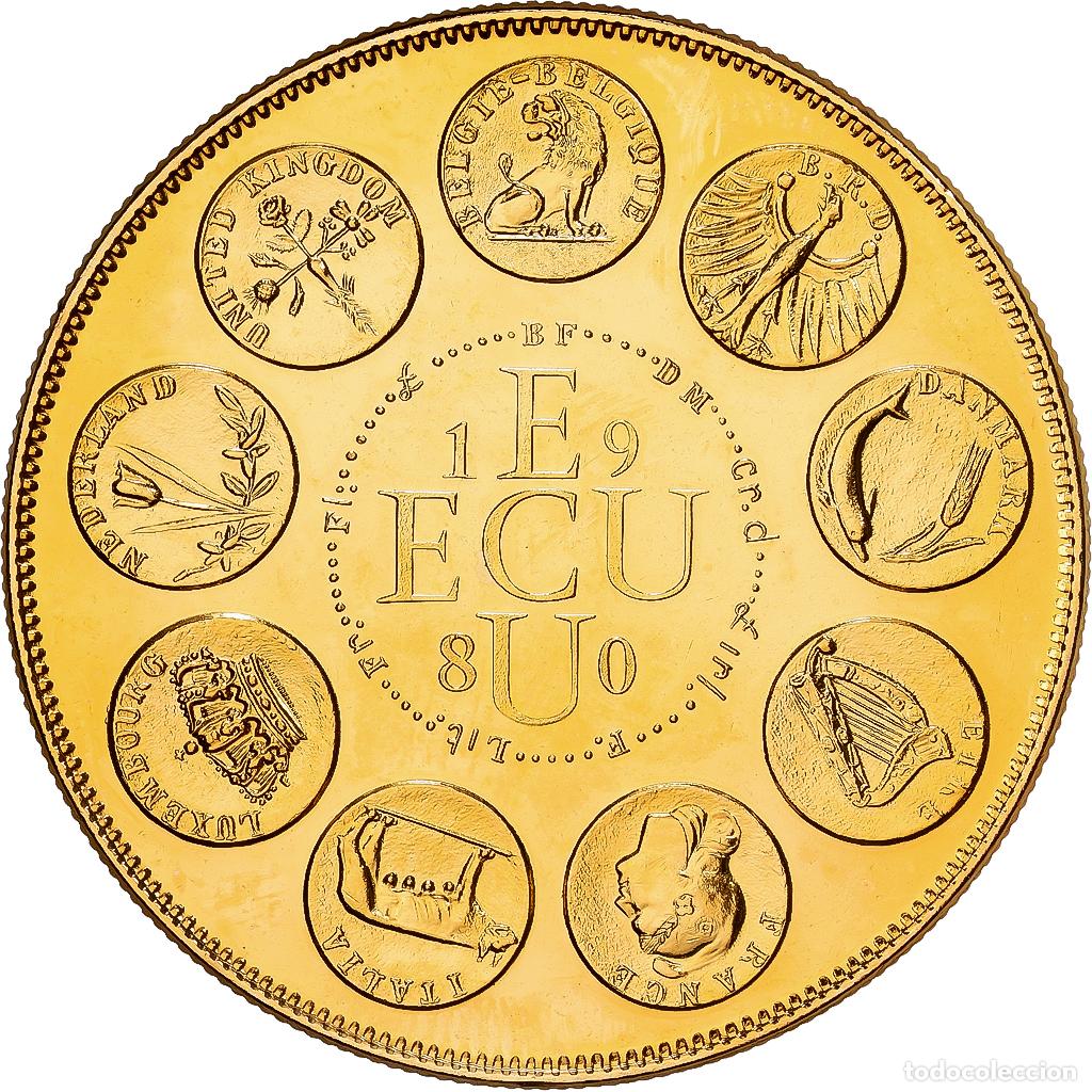 Medallas hist&oacute;ricas: [#1529789] Francia, medalla, Ecu Europa, Europe Assise, 1980, MDP, Cobre - n&iacute;quel dorado