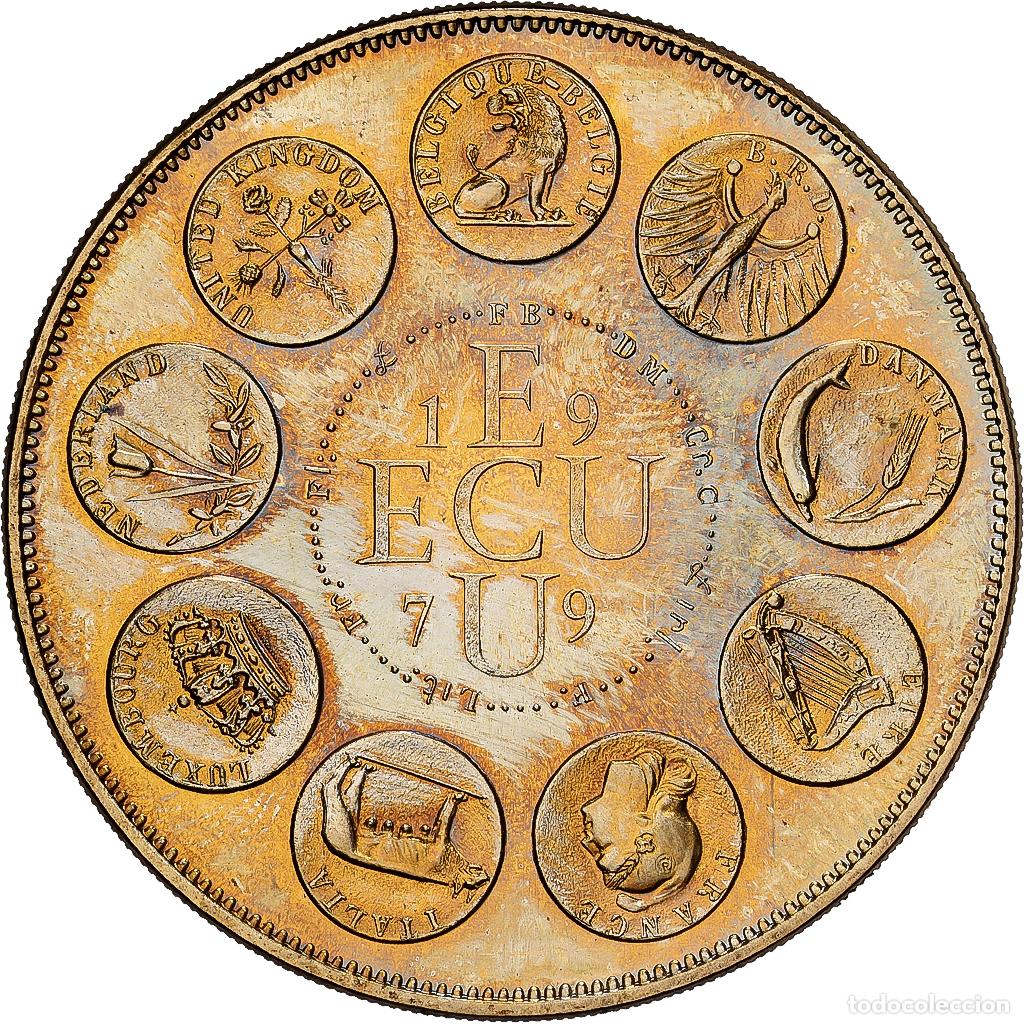 Medallas hist&oacute;ricas: [#1529796] Francia, medalla, Ecu Europa, 1979, MDP, Cobre - n&iacute;quel dorado, Rodier, FDC