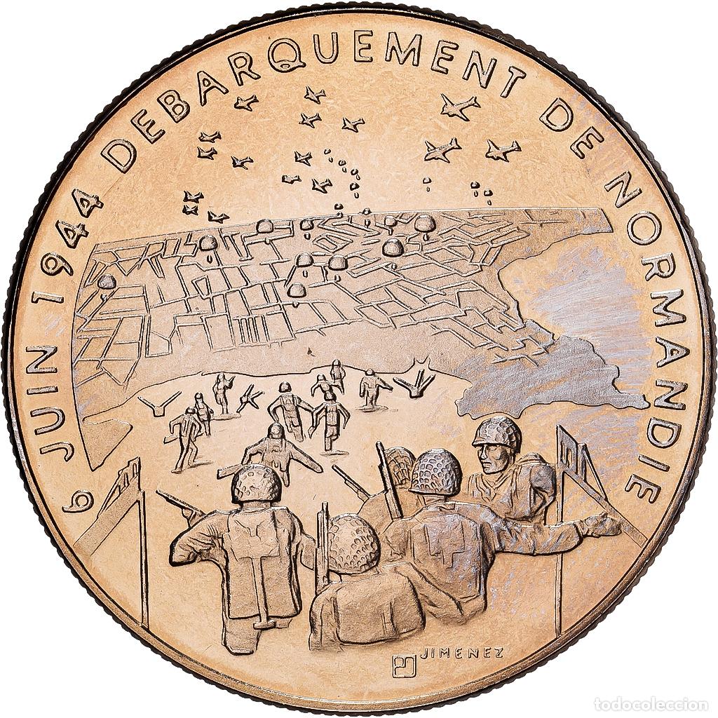 Medallas hist&oacute;ricas: [#1529806] Francia, medalla, 1939-1945, D&eacute;barquement de Normandie, Cobre - n&iacute;quel