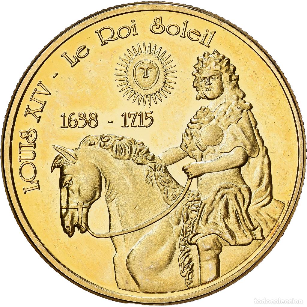 Medallas hist&oacute;ricas: [#1529832] Francia, zeton, Louis XIV, Le Roi Soleil, Aluminio y cupron&iacute;quel, EBC
