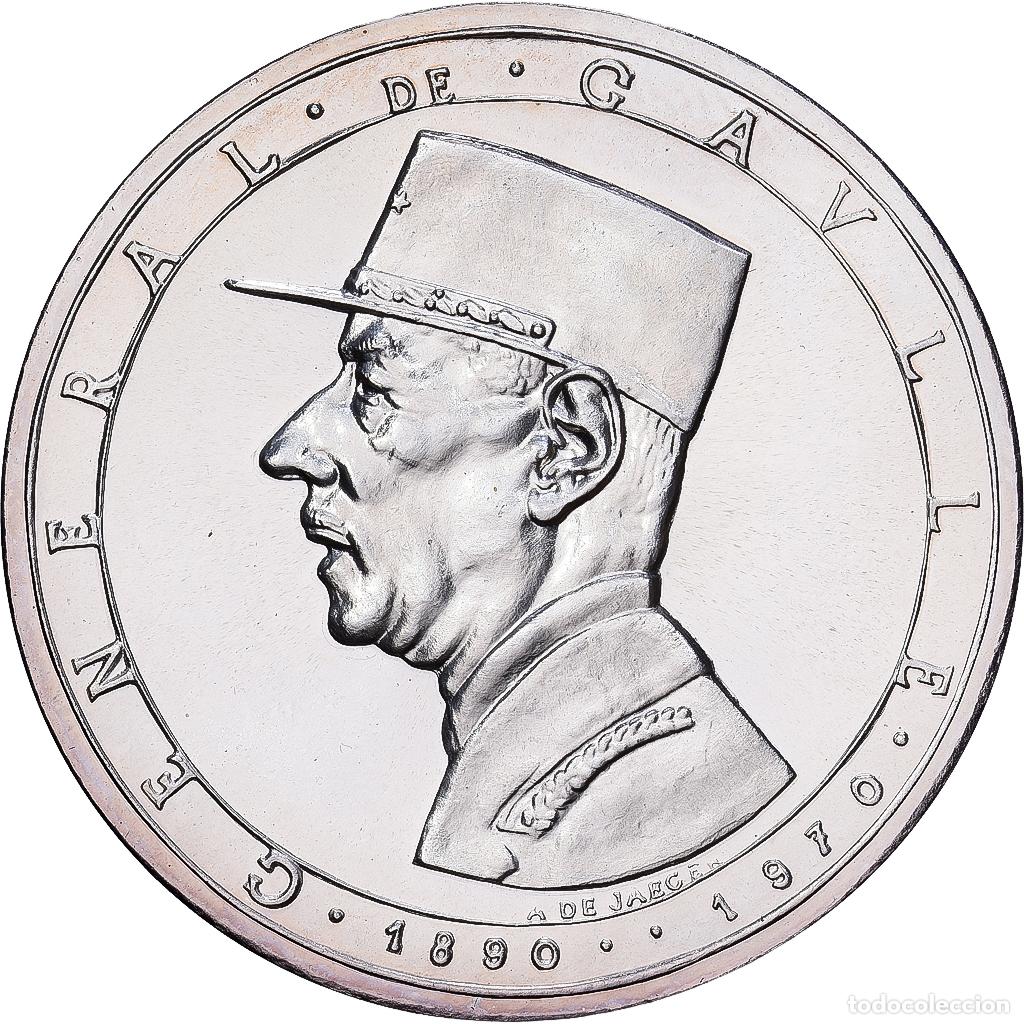 Medallas hist&oacute;ricas: [#1529810] Francia, medalla, M&eacute;morial du G&eacute;n&eacute;ral de Gaulle, 1972, Plata, De Jaeger, EBC