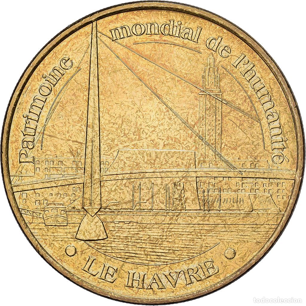 Medallas hist&oacute;ricas: [#1529827] Francia, Token, Le Havre - Patrimoine mondial, 2009, MDP, EBC, Aluminio y