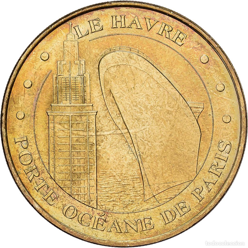 Medallas hist&oacute;ricas: [#1529825] Francia, zeton, Le Havre, Porte Oc&eacute;ane, 2009, Aluminio y cupron&iacute;quel, MDP, EBC