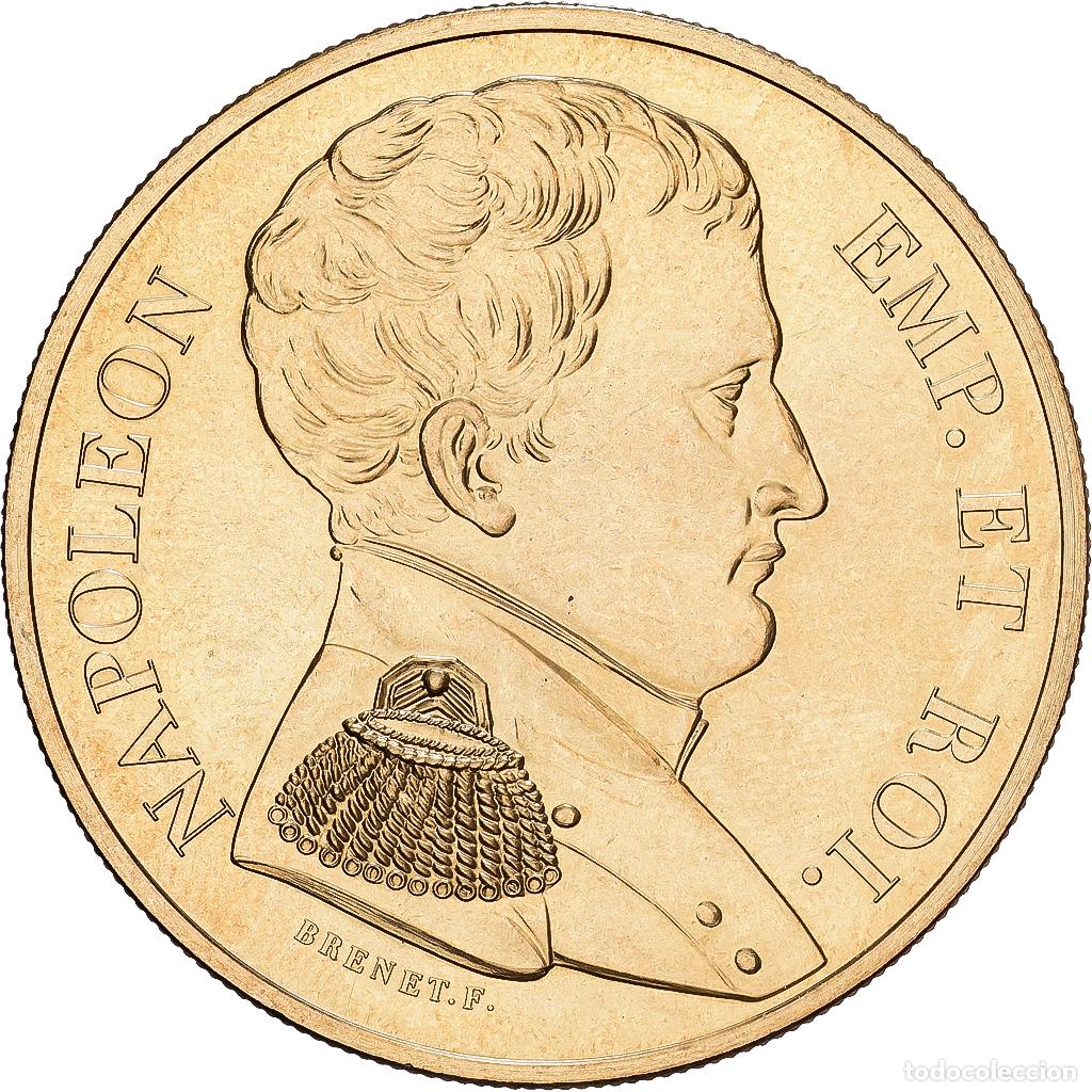 Medallas hist&oacute;ricas: [#1529842] Francia, medalla, Napol&eacute;on Empereur et Roi, Cobre - n&iacute;quel dorado, Brenet, SC