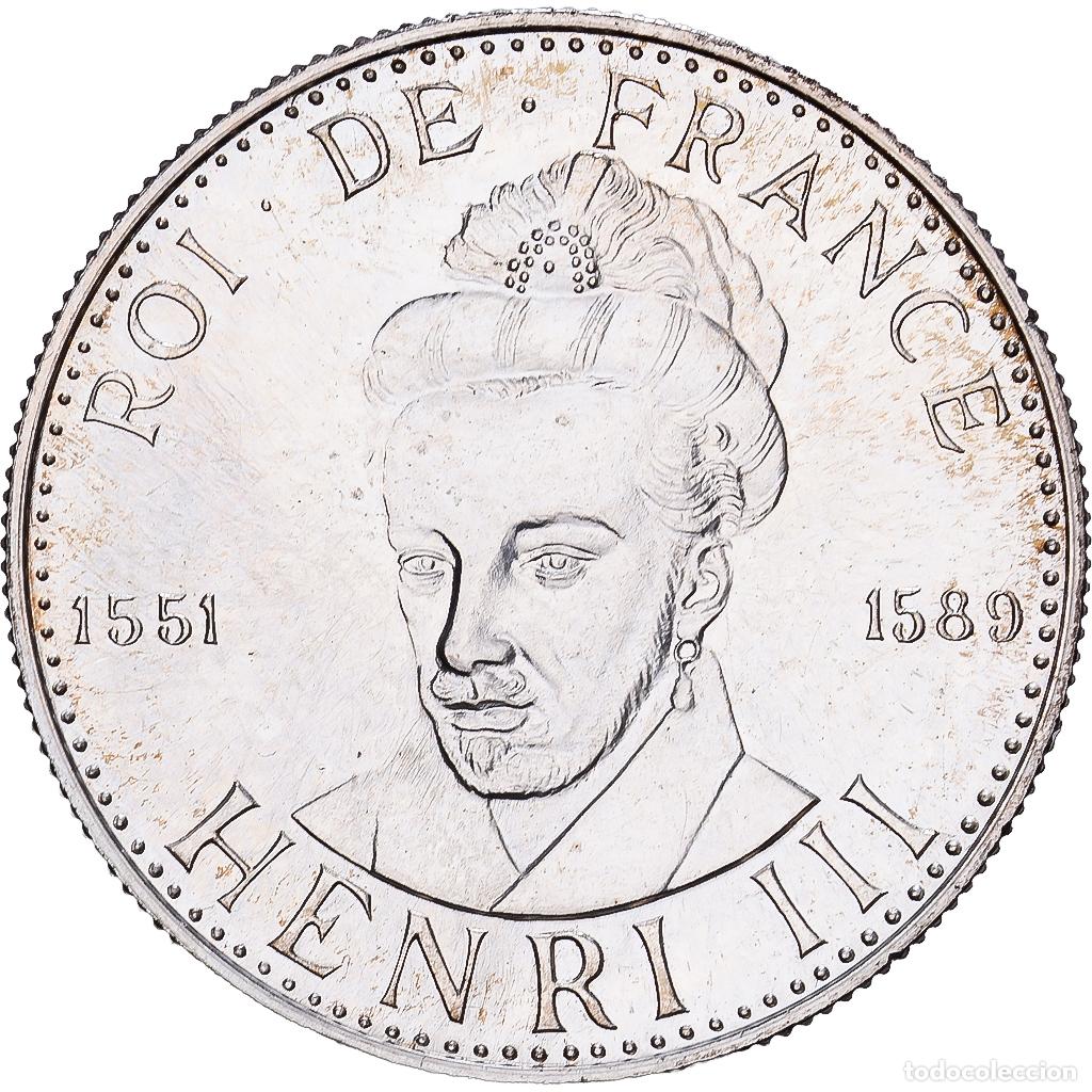Medallas hist&oacute;ricas: [#1529856] Francia, medalla, Roi de France, Henri III, 1982, Plata, FDC