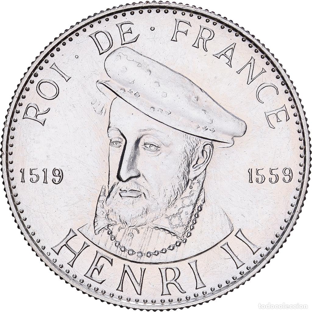 Medallas hist&oacute;ricas: [#1529855] Francia, medalla, Roi de france, Henri II, 1982, Plata, FDC
