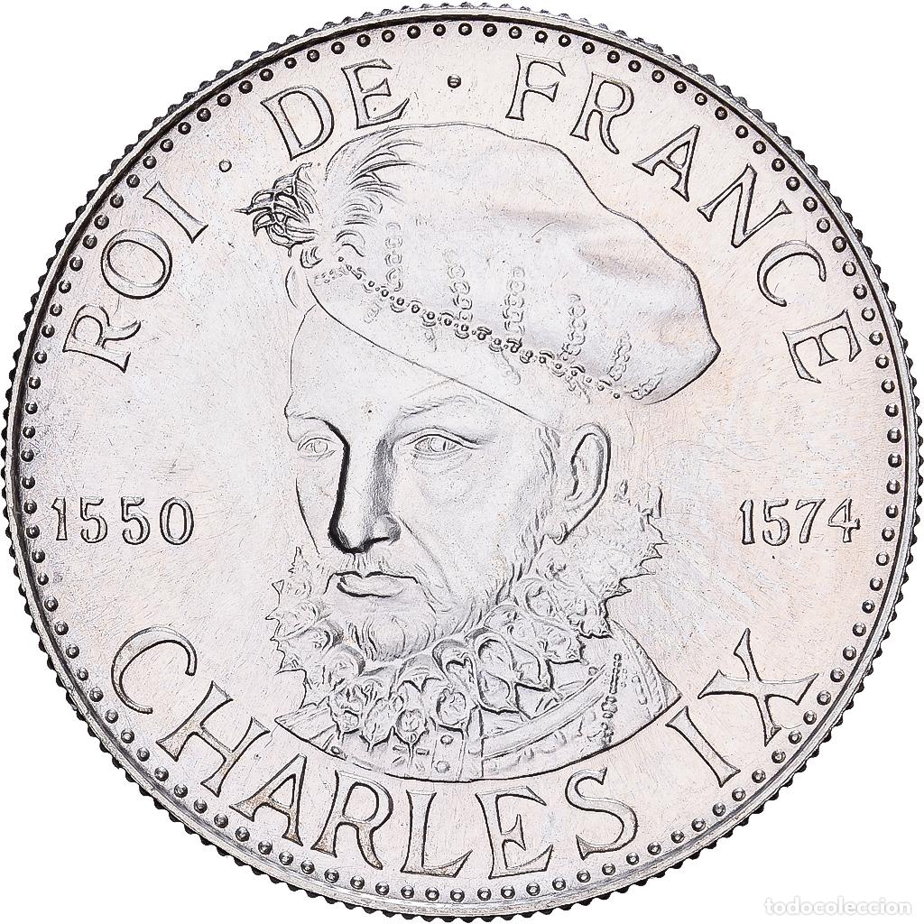 Medallas hist&oacute;ricas: [#1529854] Francia, medalla, Charles IX , Roi de France, 1982, Plata, FDC