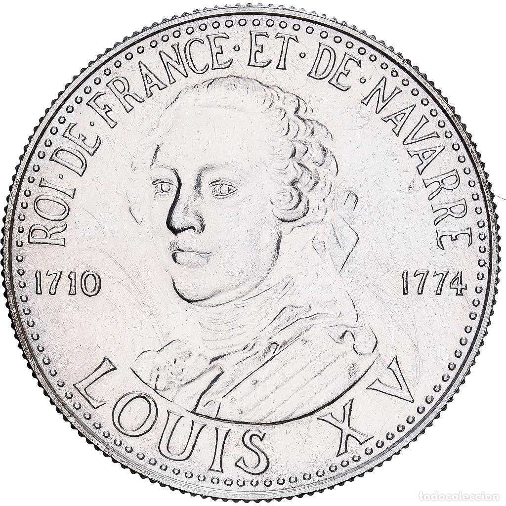 Medallas hist&oacute;ricas: [#1529857] Francia, medalla, Roi de France, Louis XV, 1982, Plata, FDC
