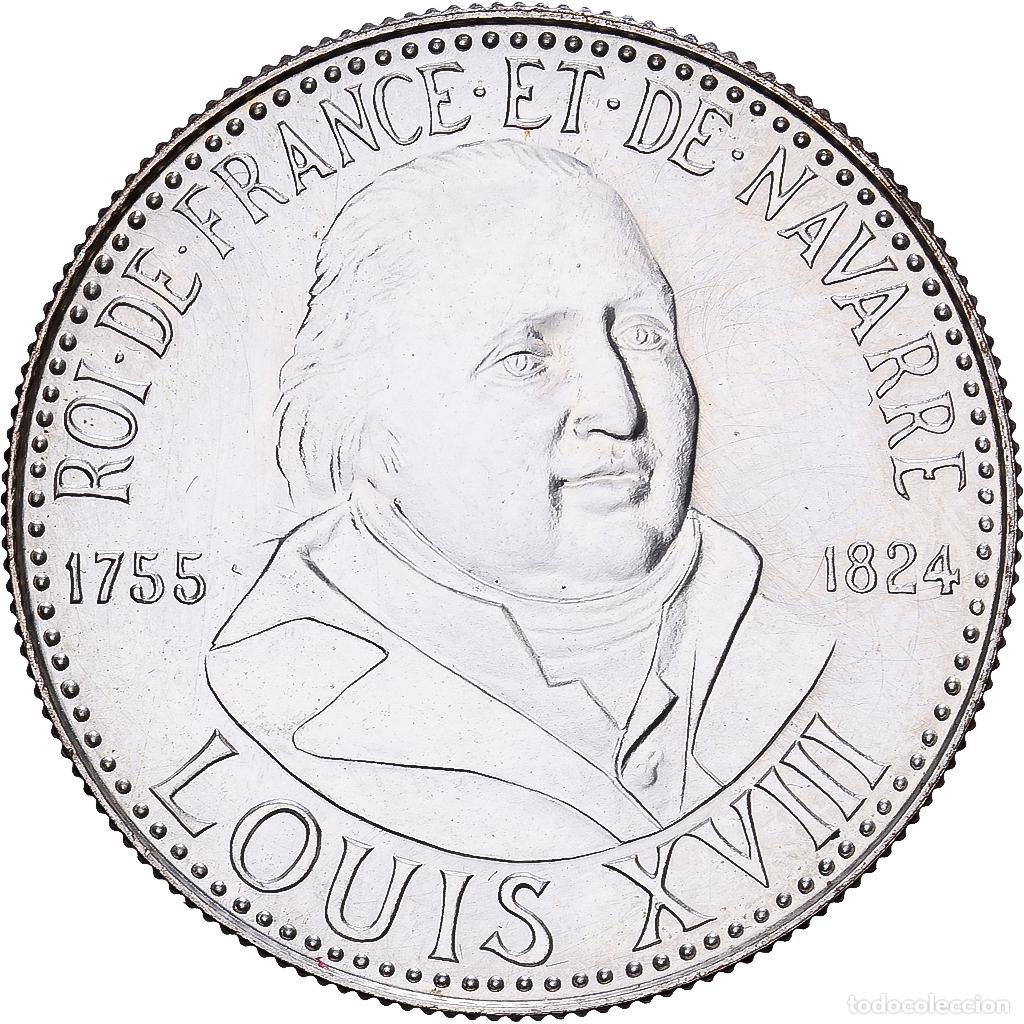 Medallas hist&oacute;ricas: [#1529863] Francia, medalla, Roi de France, Louis XVIII, 1982, Plata, FDC
