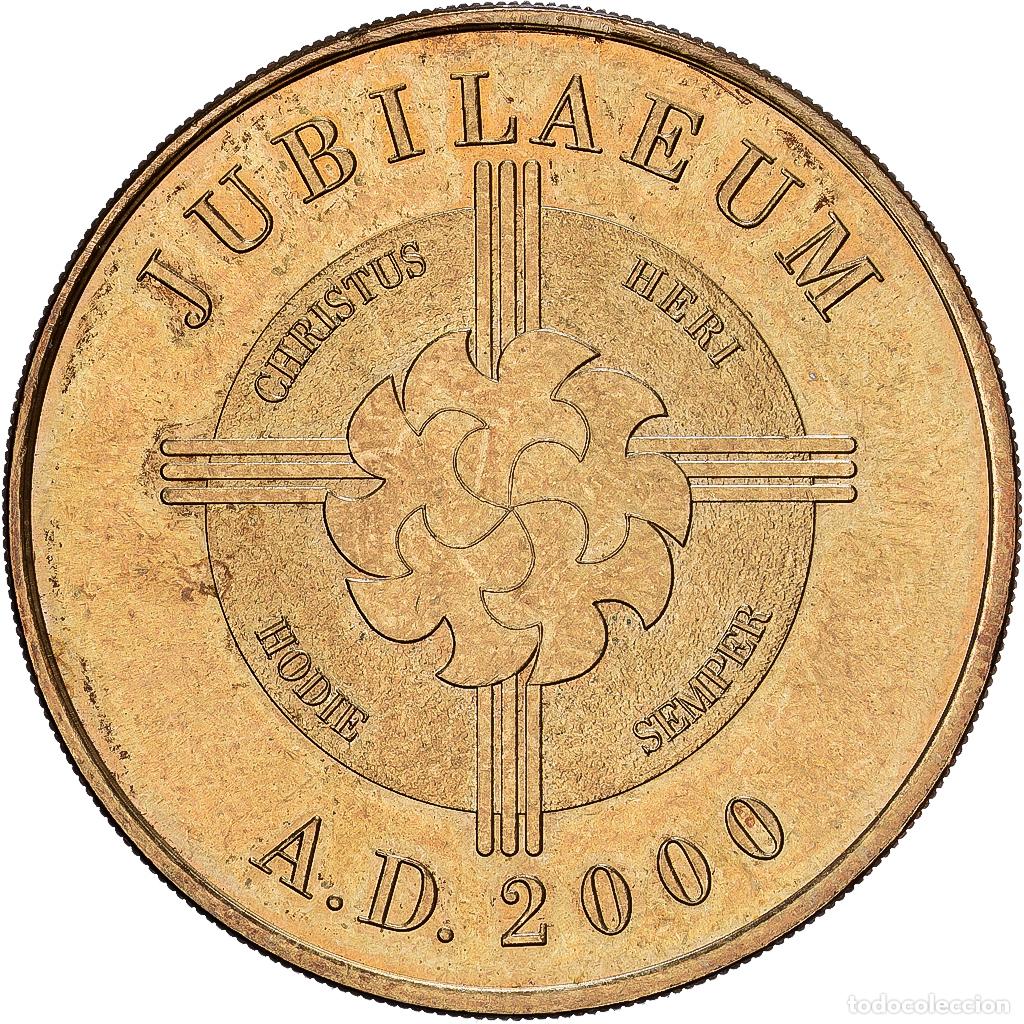 Medallas hist&oacute;ricas: [#1529887] Francia, zeton, Notre Dame de Lourdes, Jubilaeum, 2000, Aluminio y cupron&iacute;quel