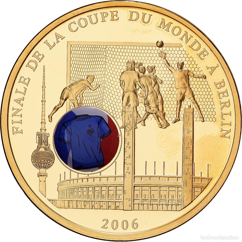 Medallas hist&oacute;ricas: [#1529884] Francia, medalla, Finale de la Coupe du Monde &agrave; Berlin, 2006, Copper Gilt, SC