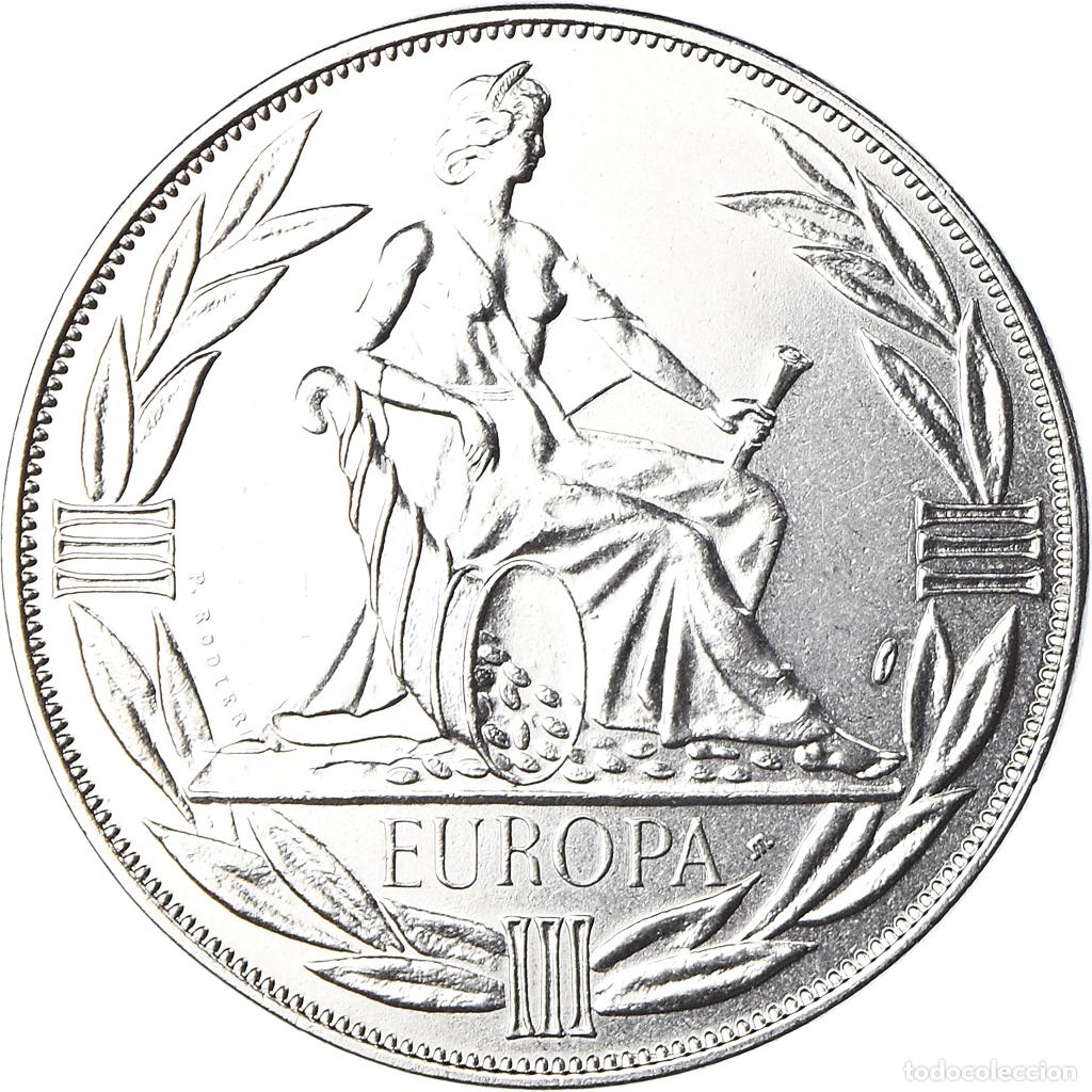 Medallas hist&oacute;ricas: [#187305] Francia, medalla, Ecu Europa, Europe Assise, Politics, 1984, FDC, Cobre -
