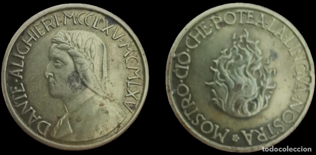 Medallas hist&oacute;ricas: Italia, Token, Dante Alighieri, 1965,