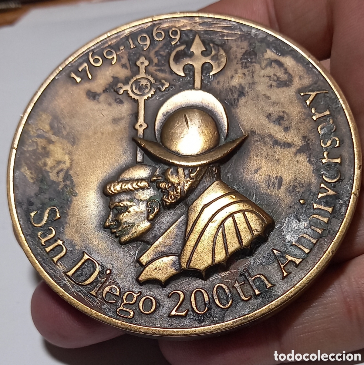 Medallas hist&oacute;ricas: MEDALLA 200 ANIVERSARIO FUNDACI&Oacute;N DE SAN DIEGO. CALIFORNIA.1769-1969.