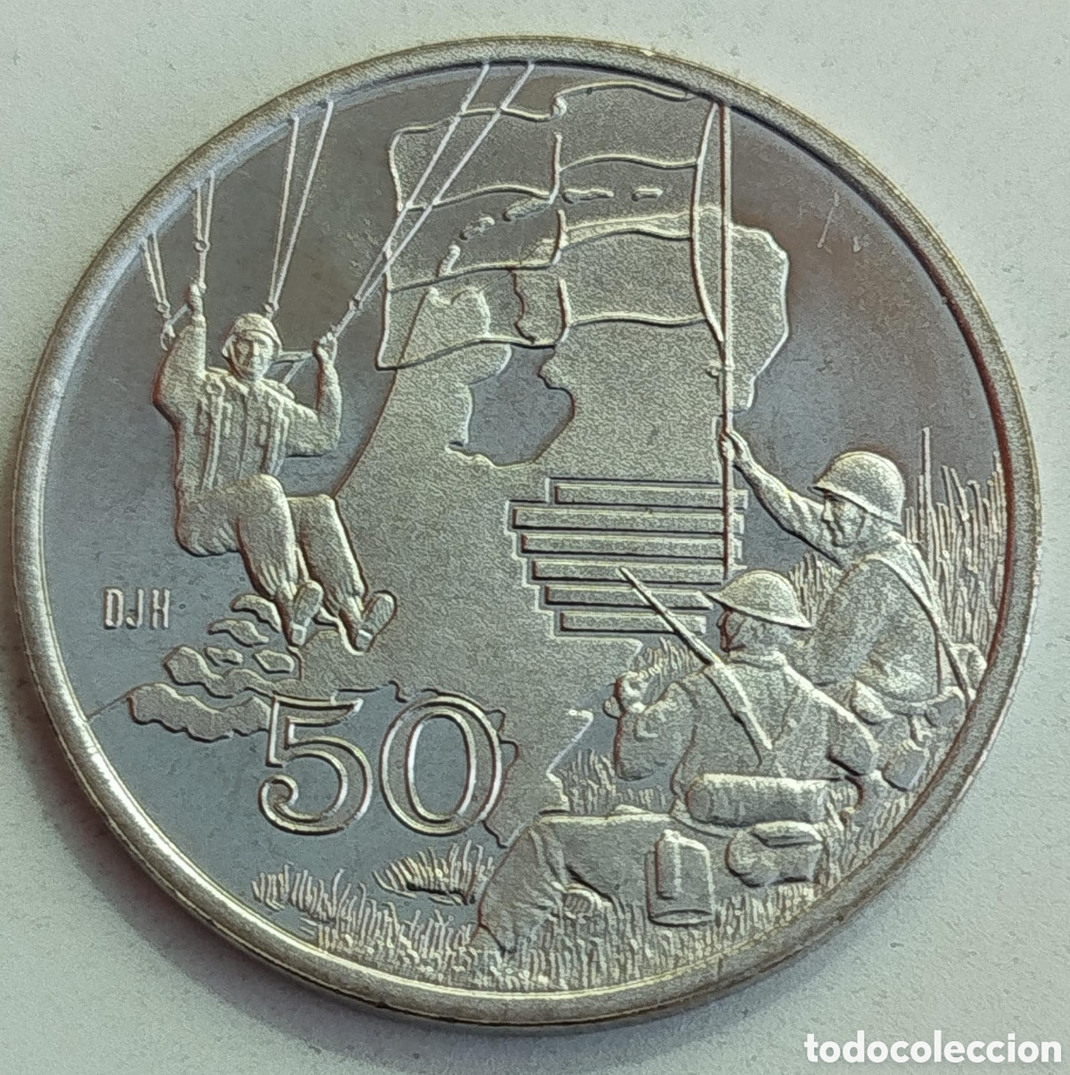 Medallas hist&oacute;ricas: Moneda 50 Aniversario Operaci&oacute;n Market Garden (1944-1994)