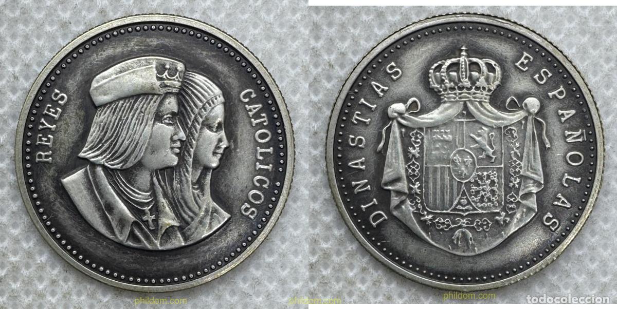 Medallas hist&oacute;ricas: MEDALLA DINAST&Iacute;AS ESPA&Ntilde;OLAS CONMEMORATIVA REYES CAT&Oacute;LICOS