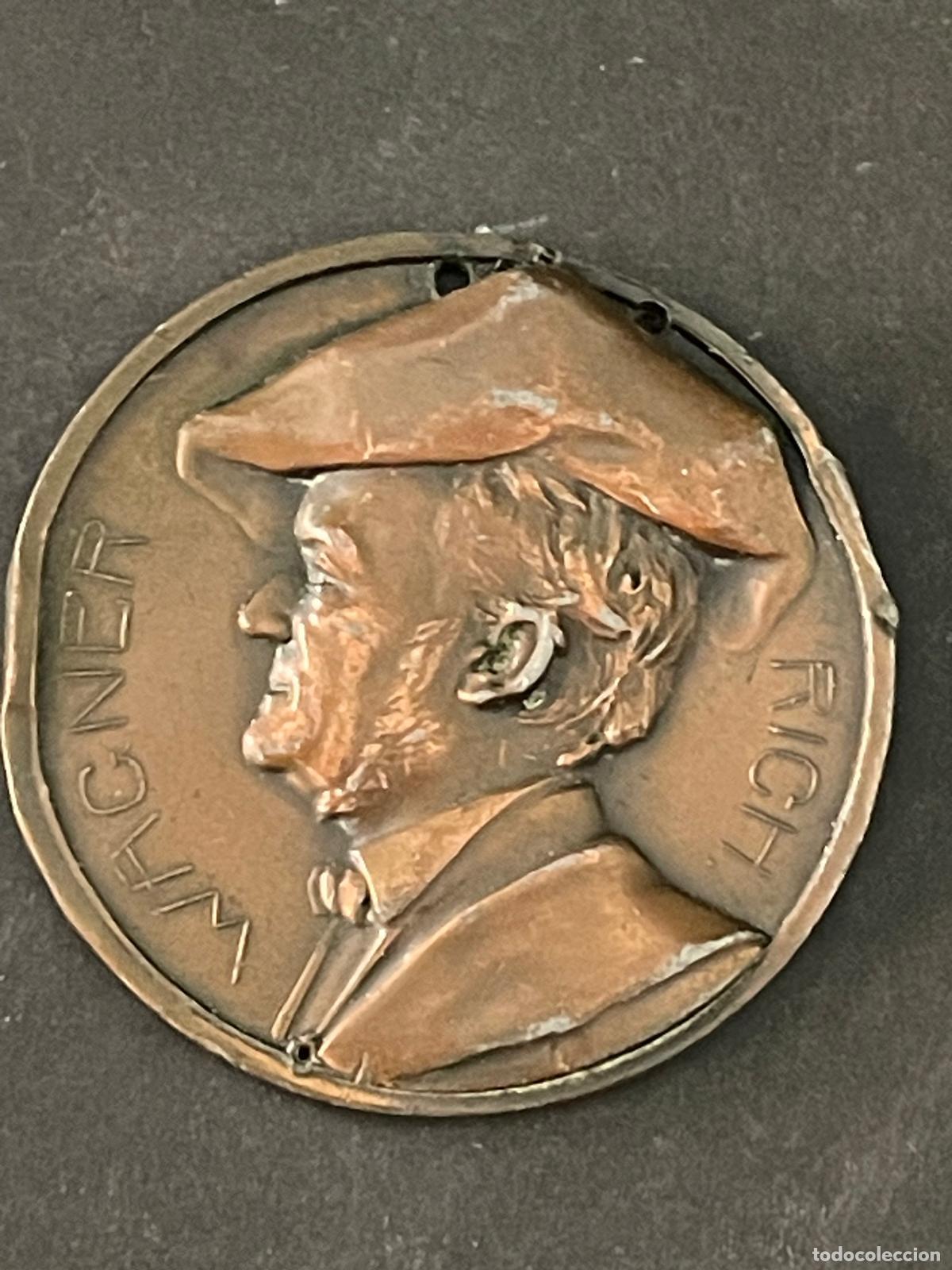 Medallas hist&oacute;ricas: ANTIGUA MEDALLA FRANCESA CON RELIEVE EN BRONCE DE RICH WAGNER - HECHA POR LUCIEN BAZOR