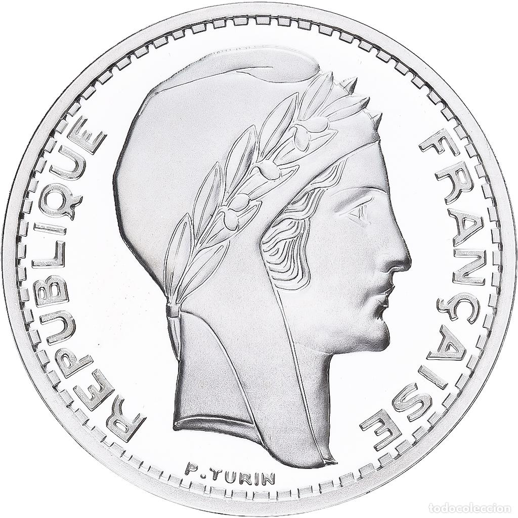 Medallas hist&oacute;ricas: [#1214009] Francia, medalla, Reproduction de la 20 Francs TURIN 1939, Plata, FDC