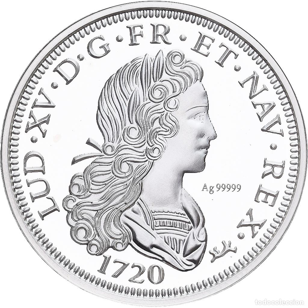 Medallas hist&oacute;ricas: [#1214012] Francia, medalla, Reproduction du Petit Louis d'Argent 1720, Plata, FDC