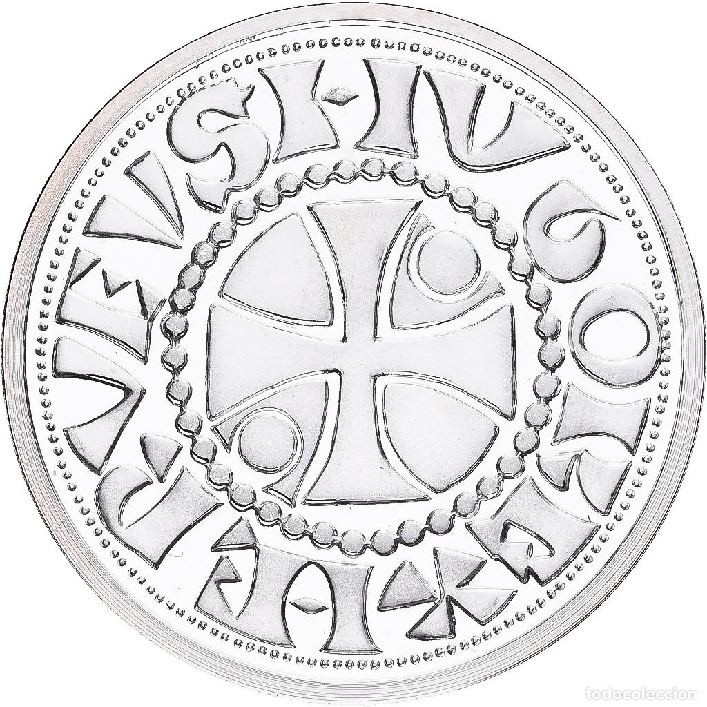 Medallas hist&oacute;ricas: [#1214018] Francia, medalla, Reproduction du Denier de Beauvais, Plata, FDC