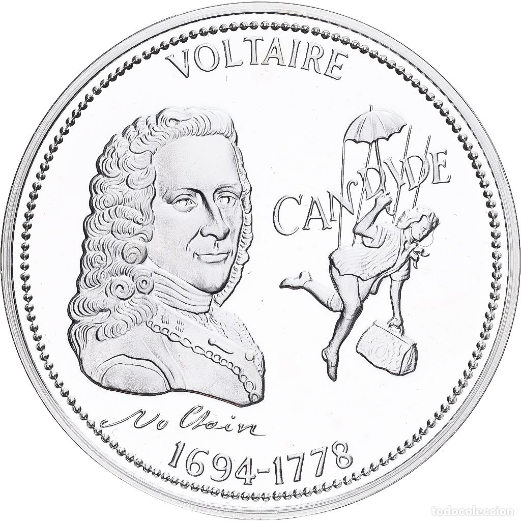 Medallas hist&oacute;ricas: [#1213996] Francia, medalla, Voltaire, Plata, FDC
