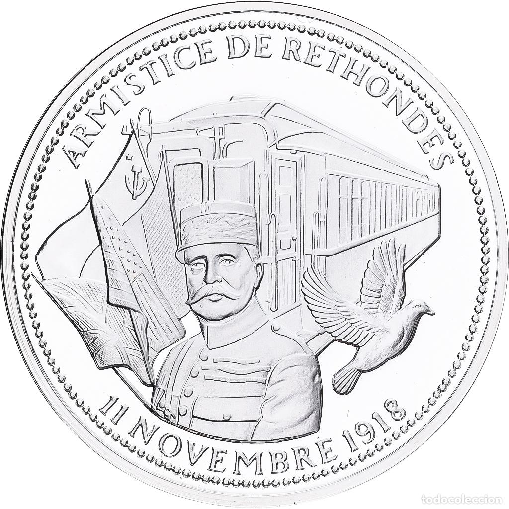 Medallas hist&oacute;ricas: [#1213995] Francia, medalla, Centenaire Premi&egrave;re Guerre Mondiale, Armistice de Rethondes