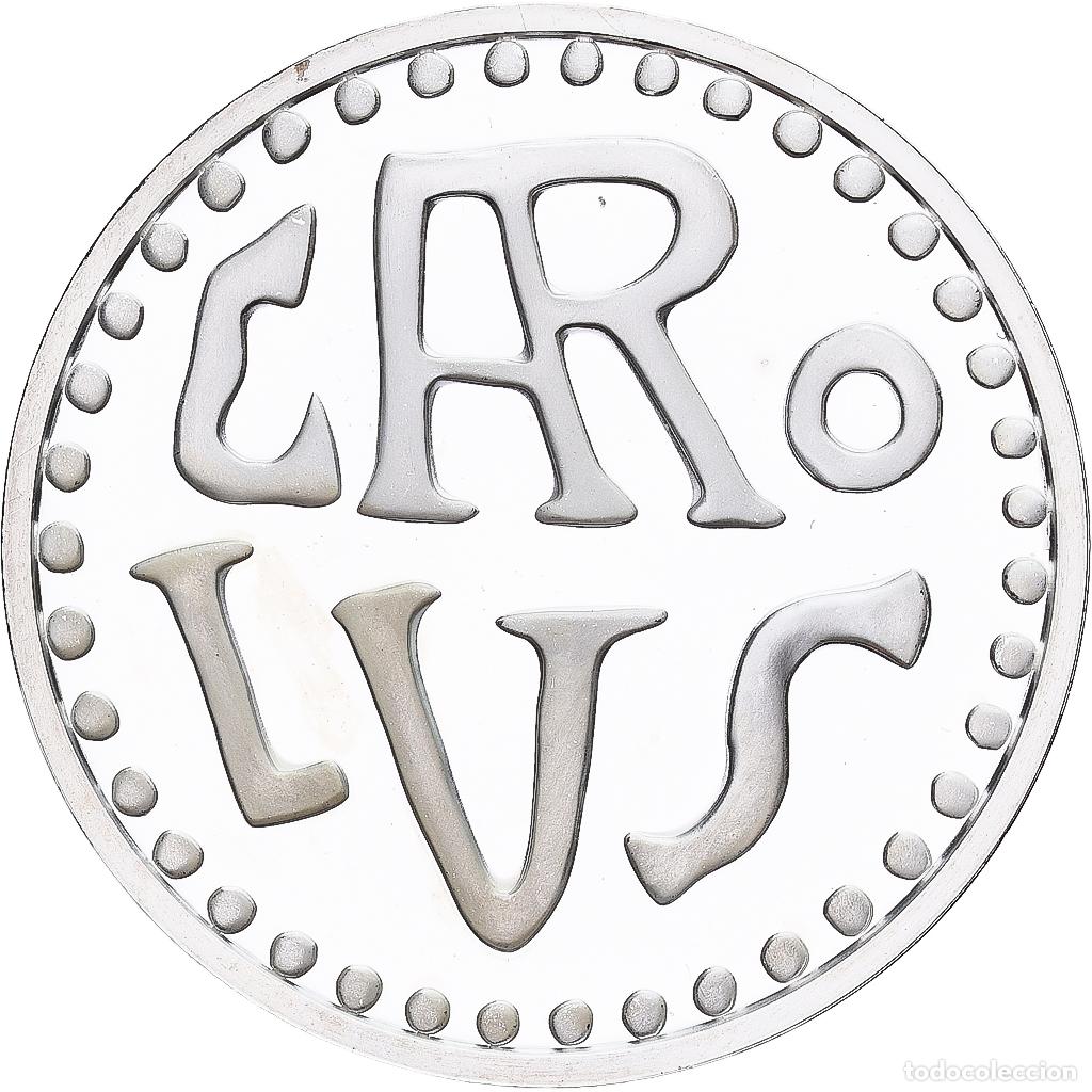 Medallas hist&oacute;ricas: [#1214027] Francia, medalla, Reproduction, Denier de Charlemagne, Plata, FDC