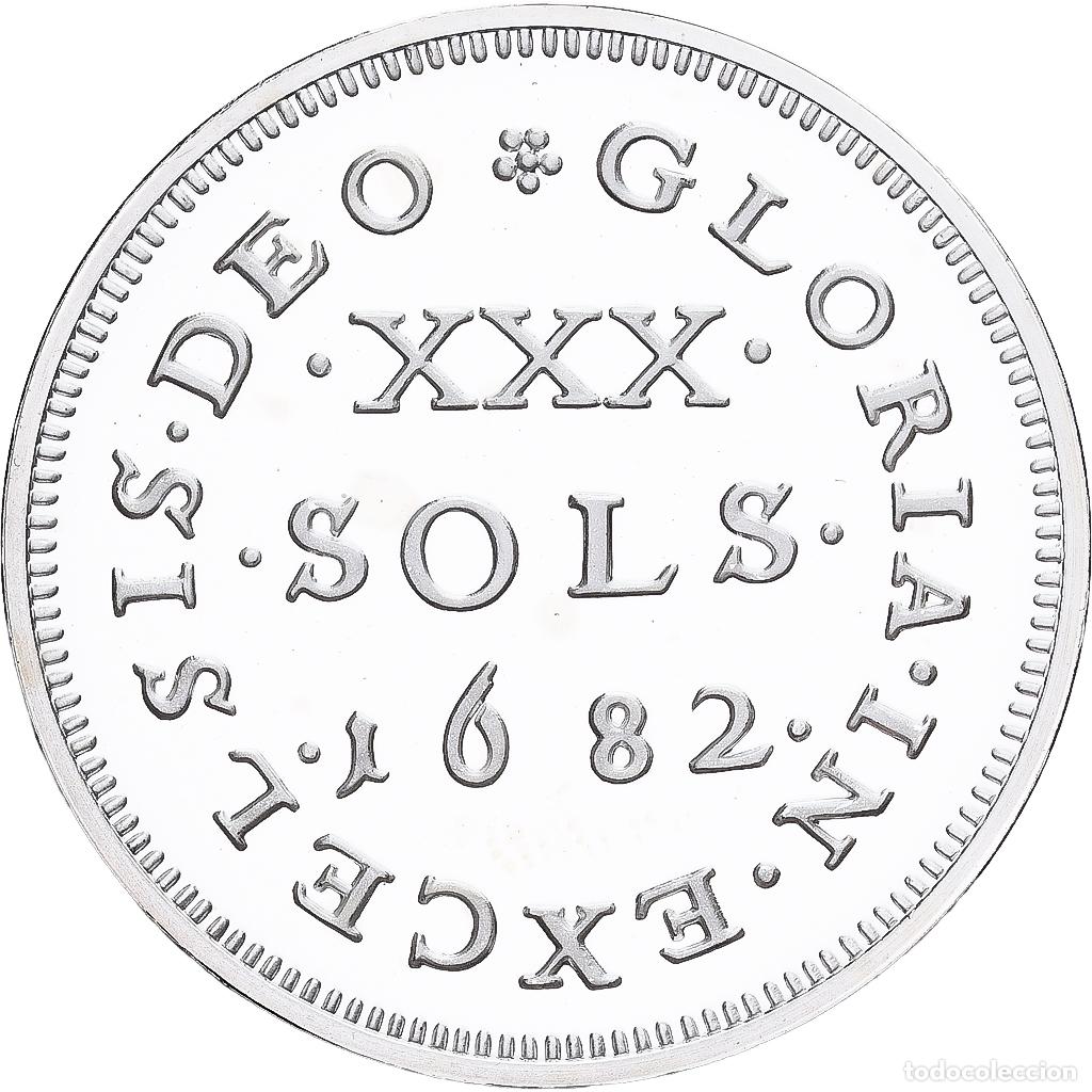Medallas hist&oacute;ricas: [#1214024] Francia, medalla, Reproduction de la 30 Sols 1682, Plata, FDC